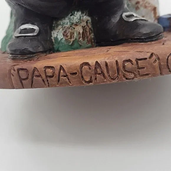 RARE John Solomon Sandridge Papa Cause Sculpture Signed By Artist 1992 Christmas - Picture 6 of 14